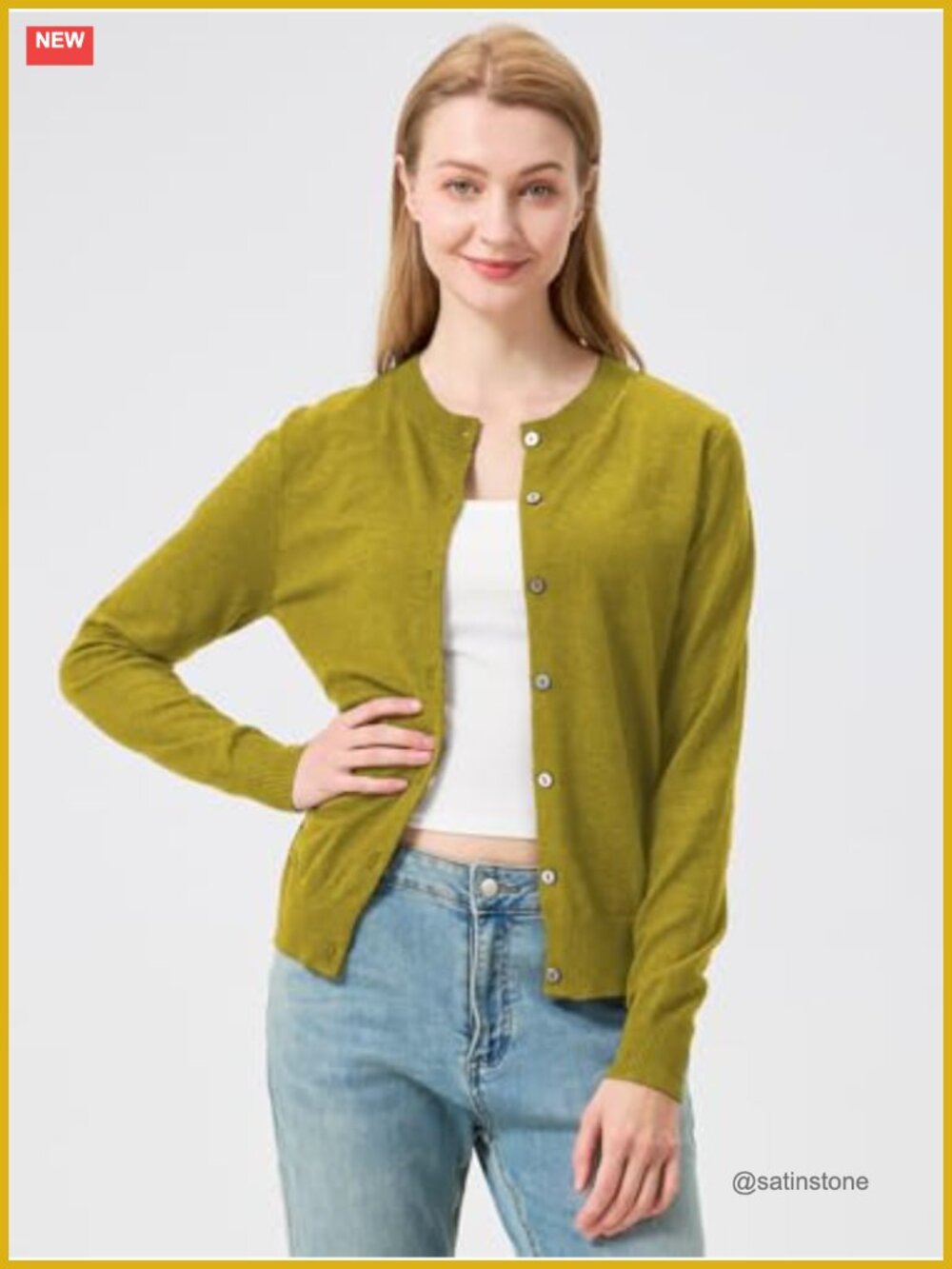Womens Fall Lightweight Button Down Long Sleeve Cardigan Sweater - Picture 2 of 6